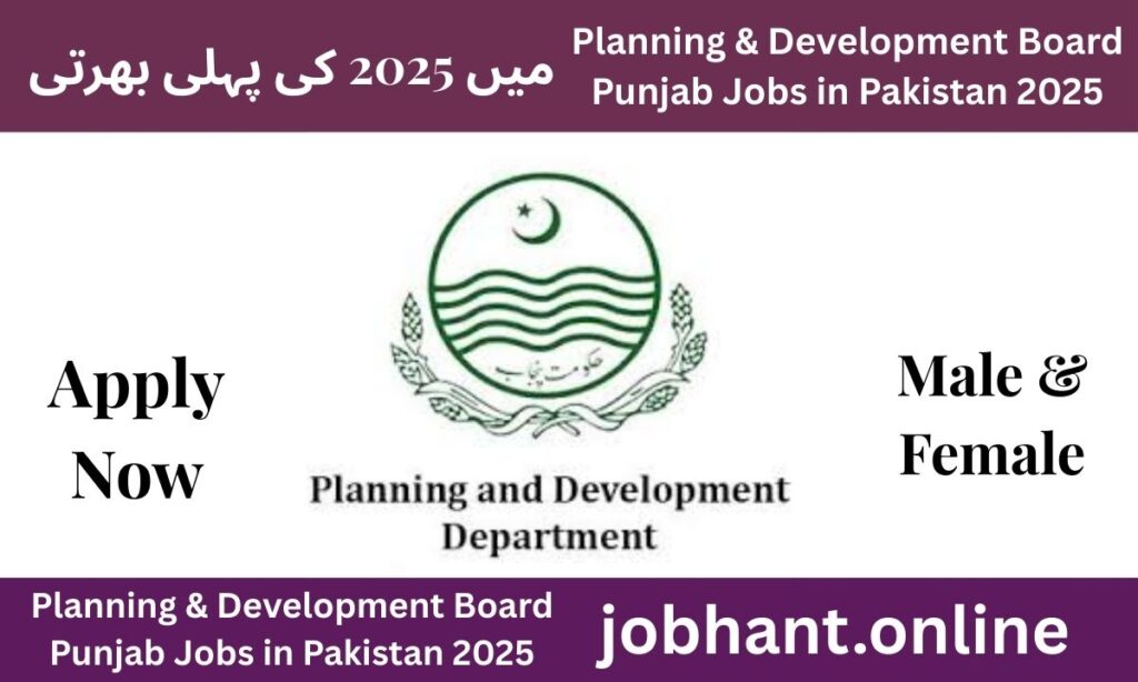 Latest Planning & Development Board Punjab Jobs 2025