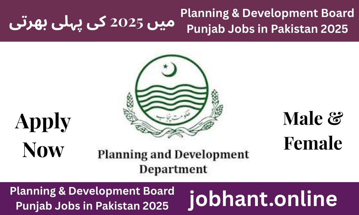 Latest Planning & Development Board Punjab Jobs 2025